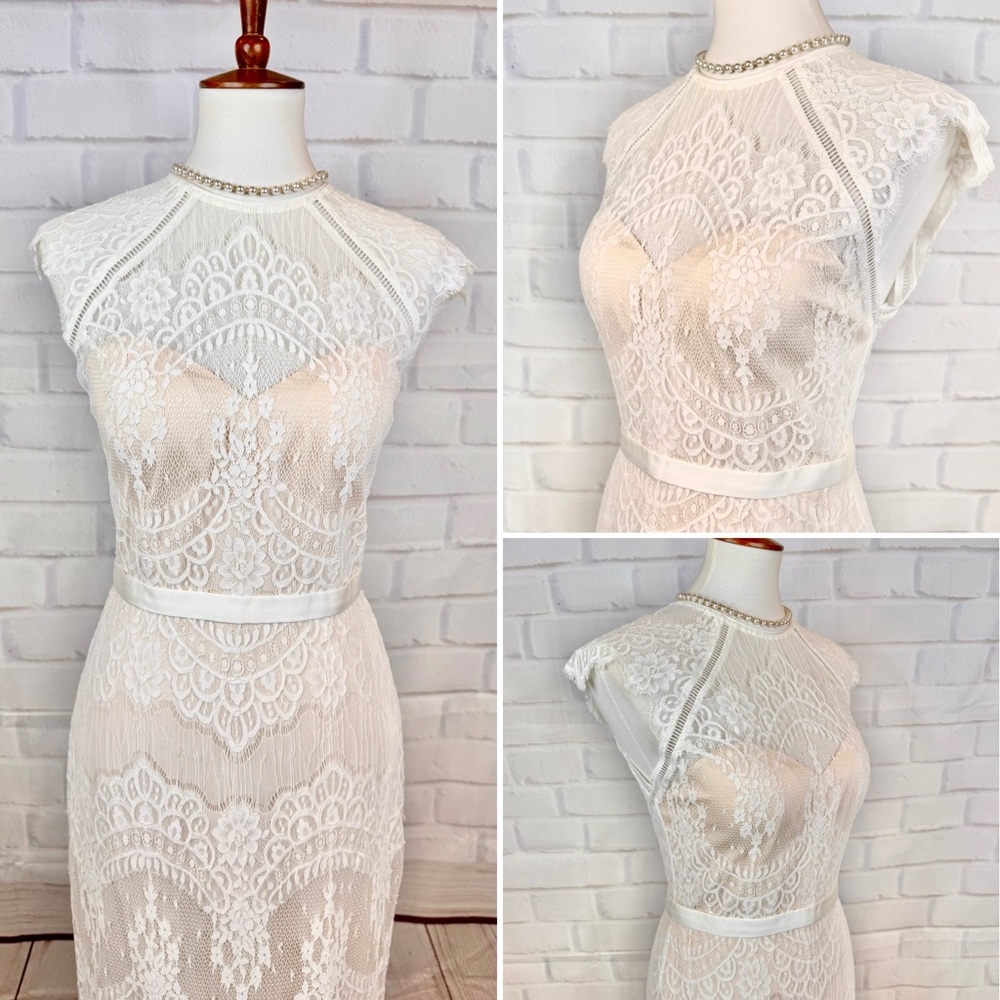 {Catherine Deane} : “Suri” Ivory Lace Wedding Gown - Picture 7 of 16